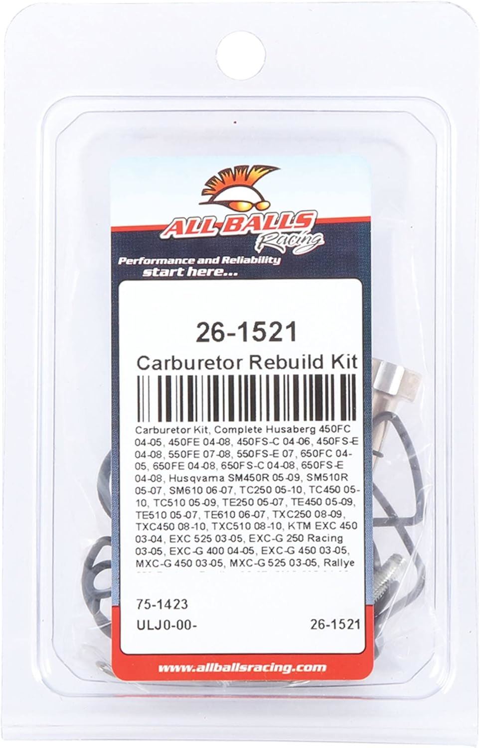 All Balls Carburettor Carb Rebuild Kit For KTM MXC-G 525 2003-2005