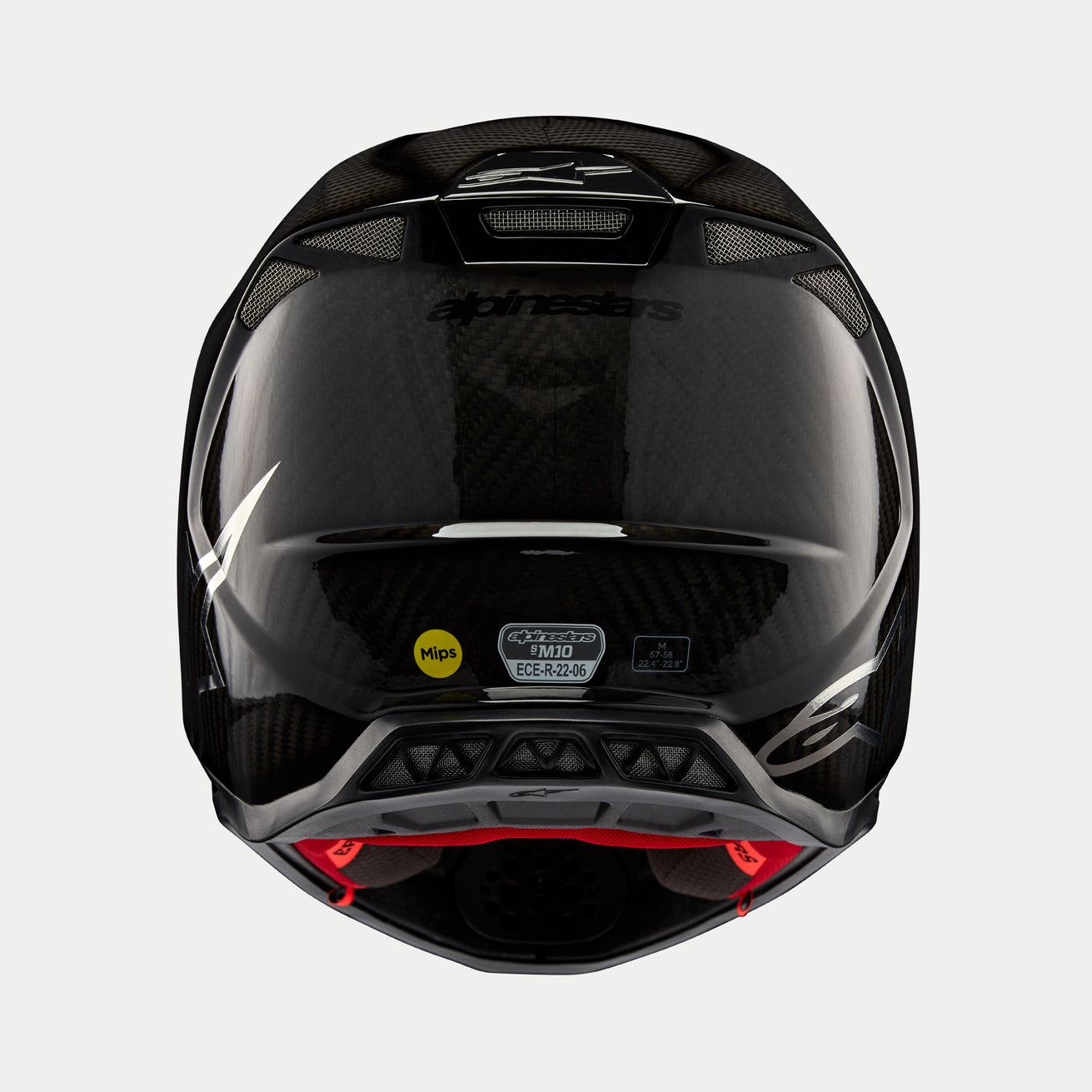 Alpinestars 2024 Supertech SM10 Fame Black Carbon Motocross Helmet