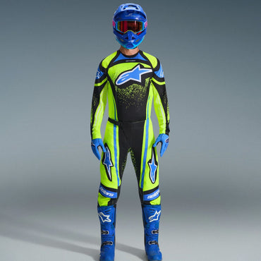 Alpinestars 2026 Techstar Nomur Motocross Combo Kit Dark Navy Yellow Flo Blue