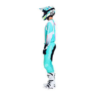 Troy Lee Designs Spring 2026 SE PRO Server MX Combo Kit White Real Teal