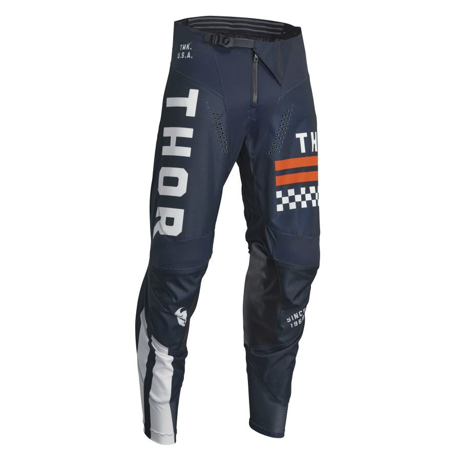 Thor 2024 Youth Pulse Combat Midnight Vintage White Motocross Pants