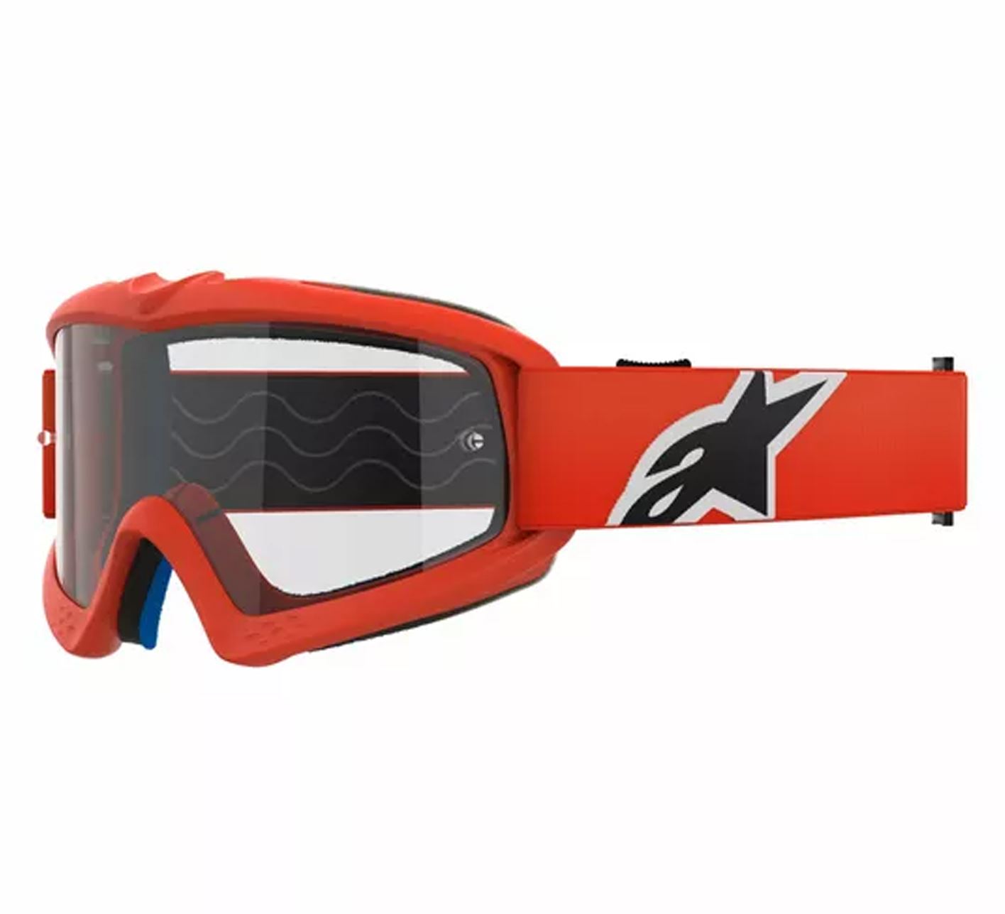 Alpinestars 2025 Goggles Youth Vision Corp Orange Clear