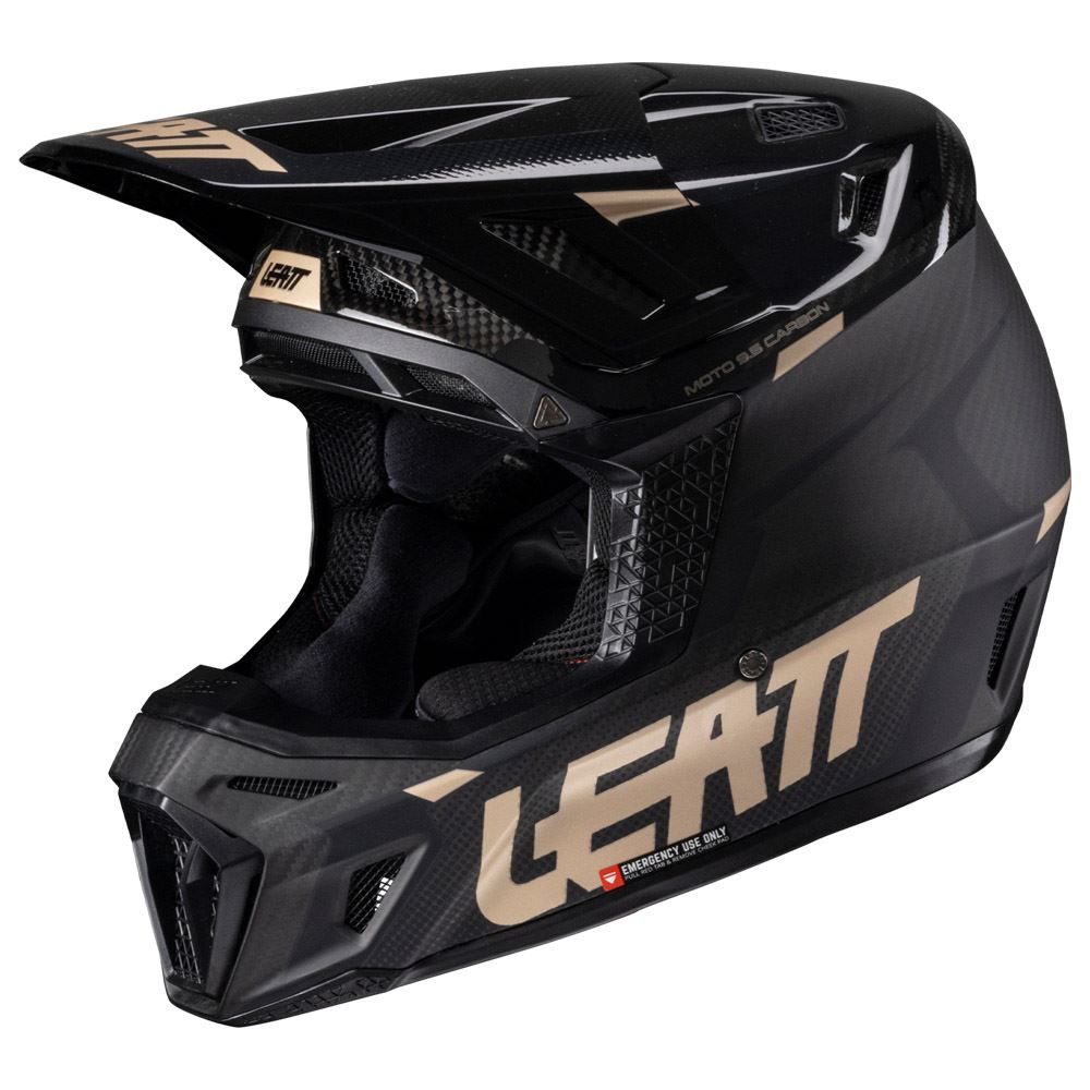 Leatt 2025 Motocross Helmet V25 9.5 Carbon With 6.5 Iriz Goggles