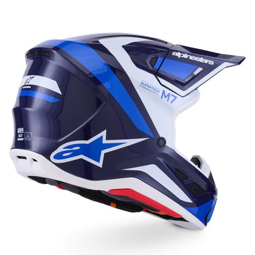 Alpinestars 2026 SM7 Rise Motocross Helmet Blue White