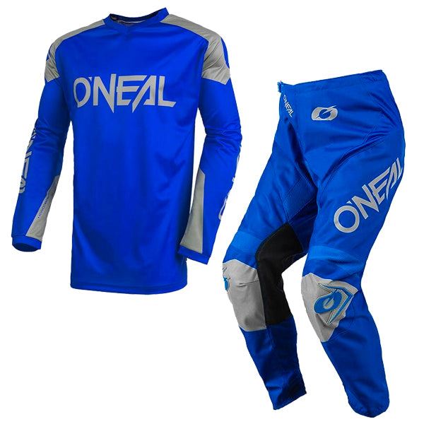 O'Neal 2024 Motocross Combo Kit Matrix Ridewear Blue Grey