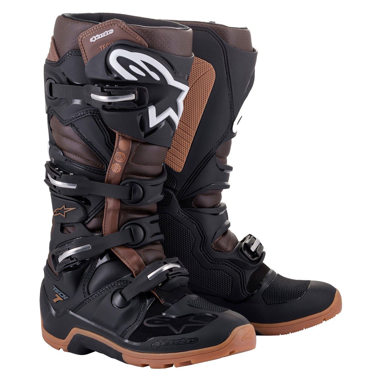 Alpinestars 2025 Tech 7 Enduro Boots Black Dark Brown