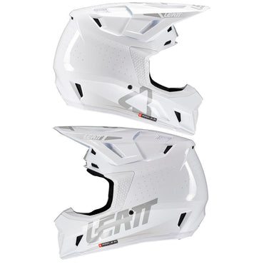 Leatt 2025 Motocross Helmet V25 7.5 White With 4.5 Goggles