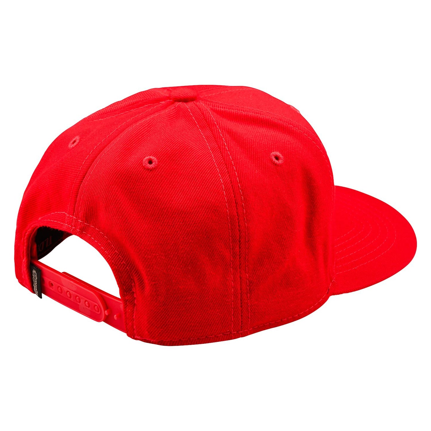 Troy Lee Designs Spring 2025 MX Badge Curved Snapback Cap Team Red