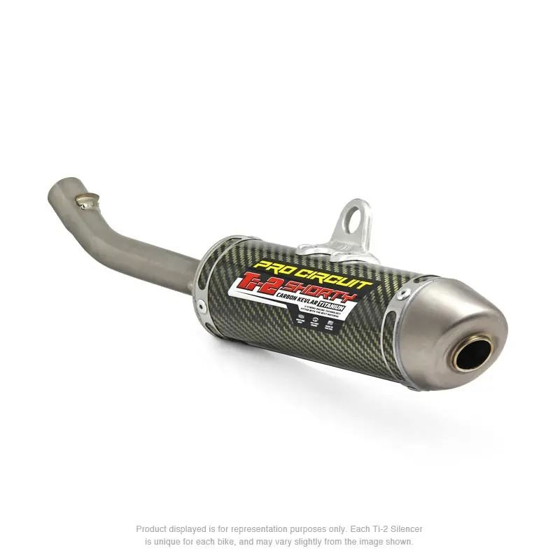 Pro Circuit Ti-2 Shorty Carbon Kevlar/Titanium Silencer For Honda CR 250R 2004-2007