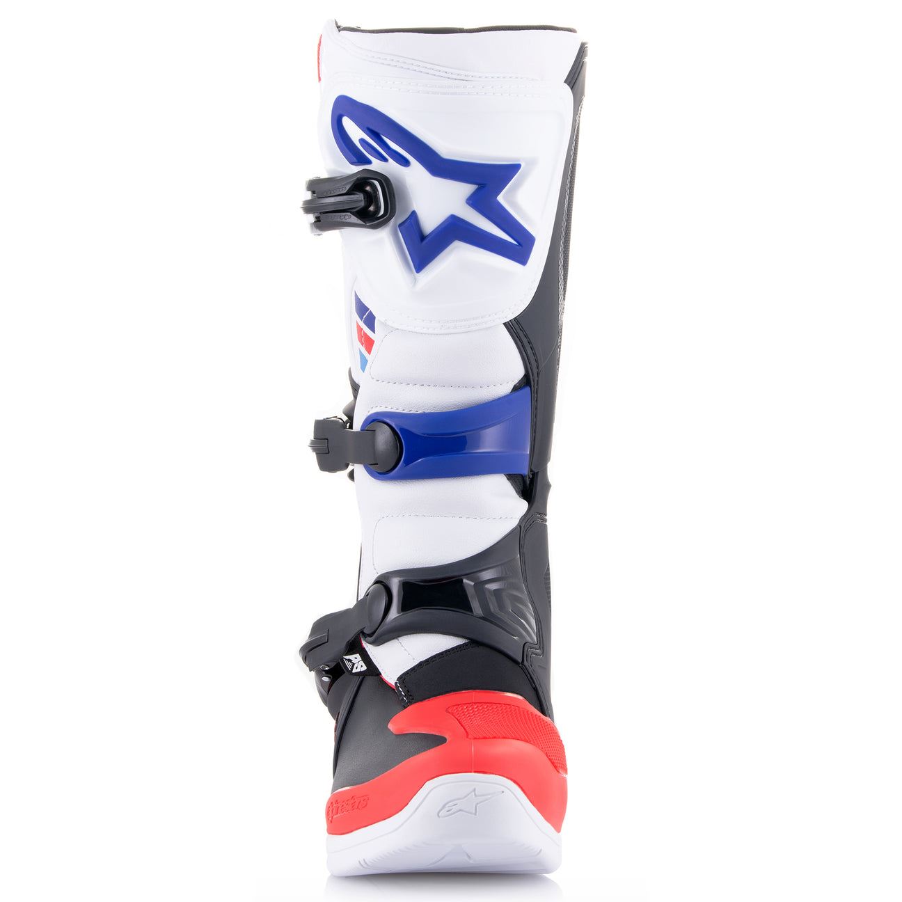 Alpinestars 2026 Tech 3 Motocross Boots White Bright Red Dark Blue
