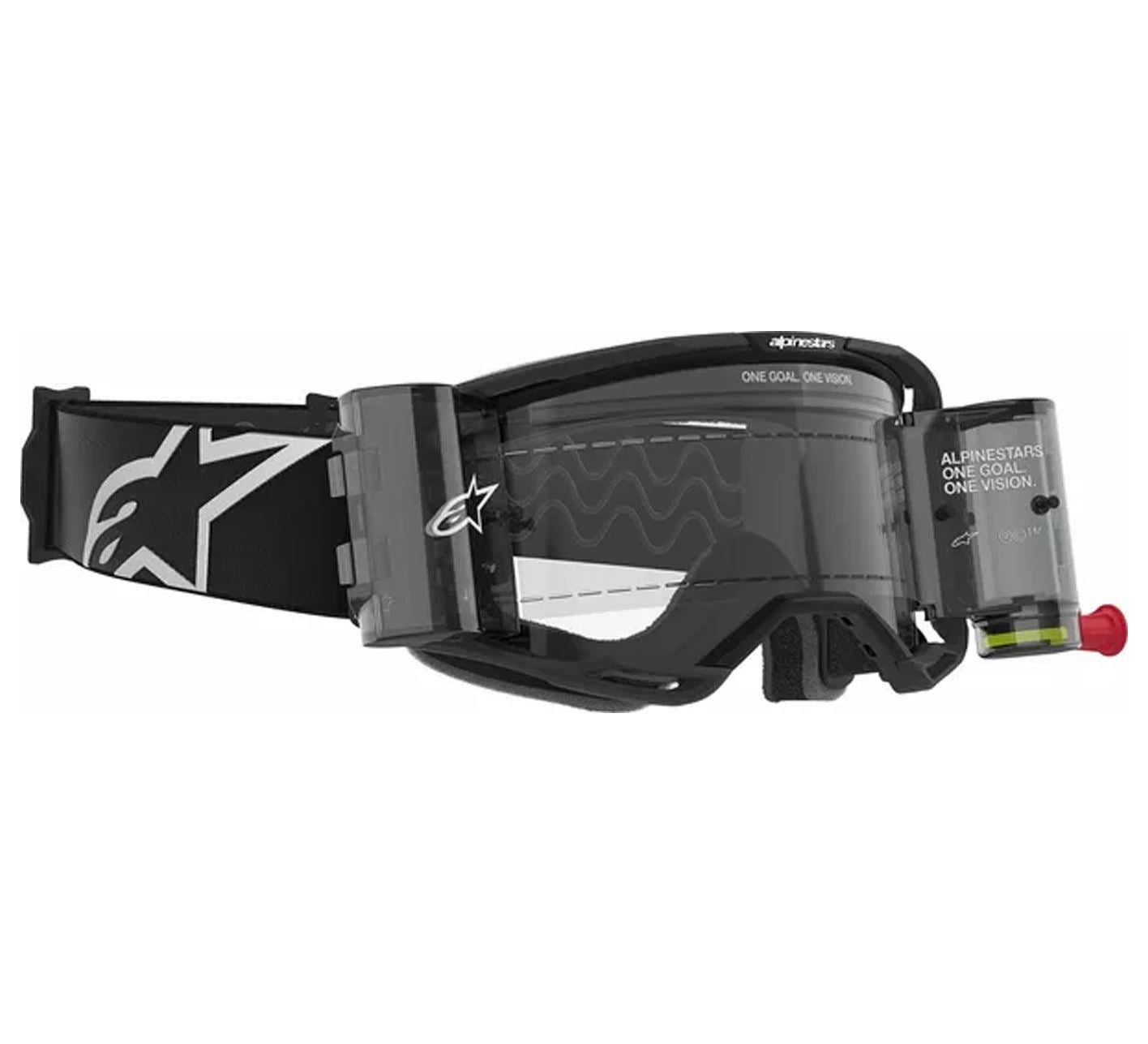 Alpinestars 2025 Goggles Vision 8 Corp Roll Off Black Clear