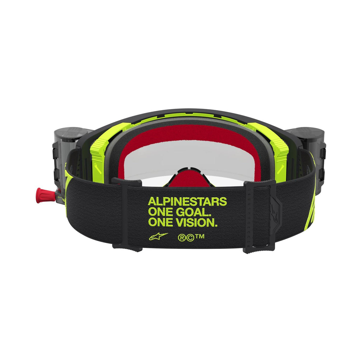 Alpinestars 2027 Supertech Firma Roll Off MX Goggles Black Yellow Flo Clear