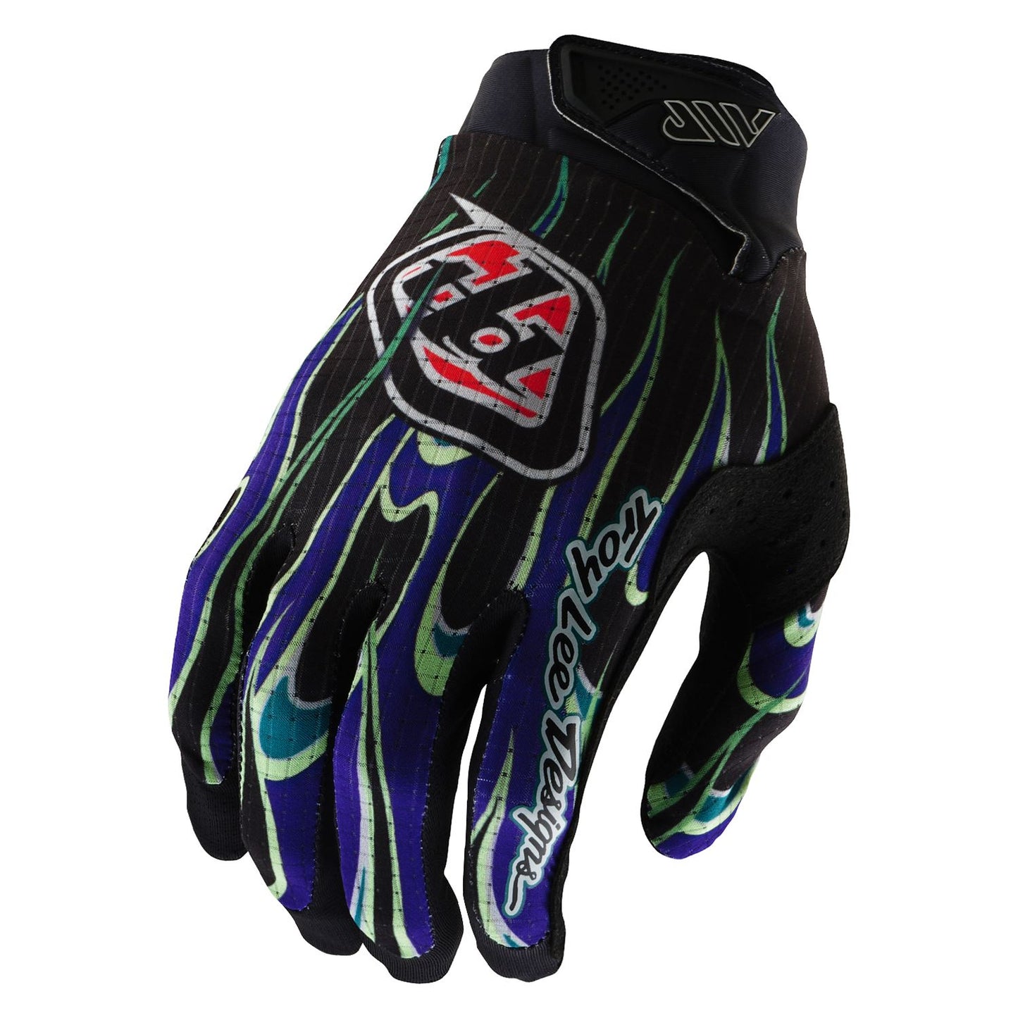 Troy Lee Designs Spring 2025 MX Gloves AIR Youth Torched Black Purple