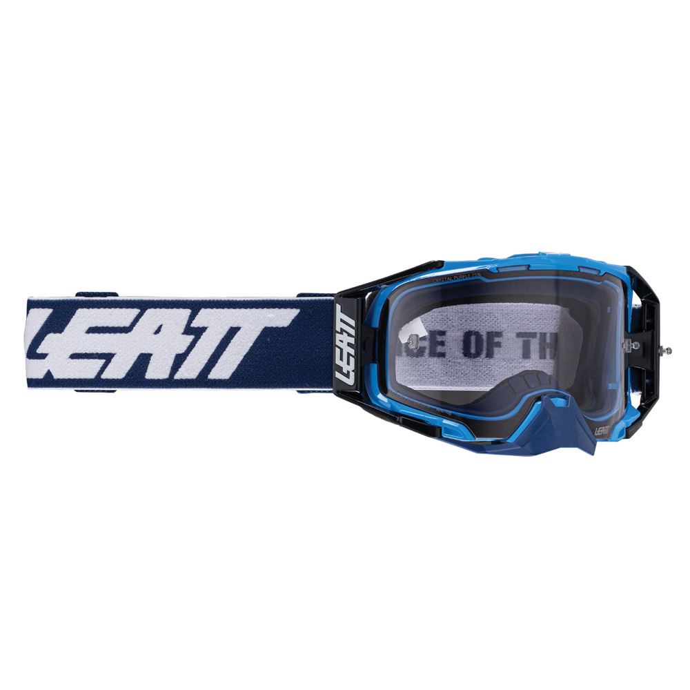 Leatt 2025 Motocross Goggles Velocity 6.5 Cryztal Blue - Purple Lens
