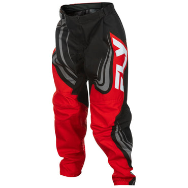 Fly Racing 2025 Youth F-16 Motocross Pants Black Red White