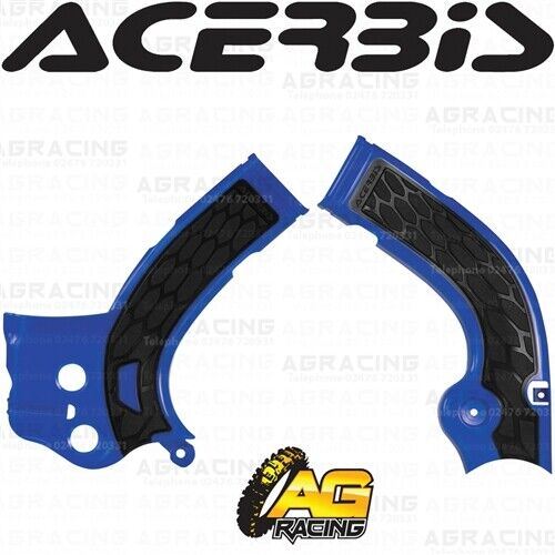 Acerbis X-Grip Frame Protector Guards Blue For Yamaha YZ 450 F 2014-2015