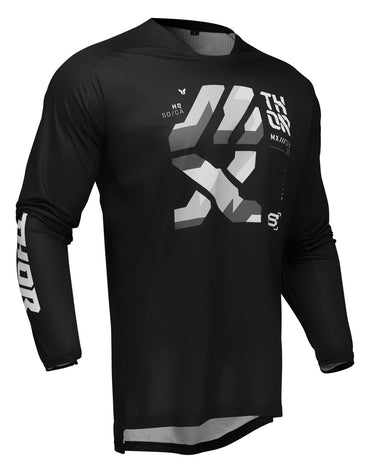 Thor 2026 Motocross Jersey Launchmode Brave Black Grey