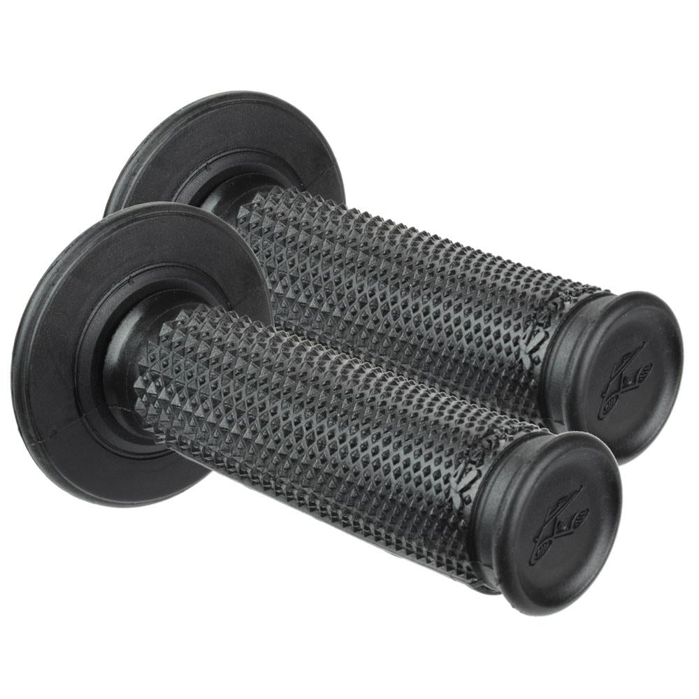 Renthal Tapered Dual Layer Ultra Tacky Half Waffle Black Grips Motocross Enduro
