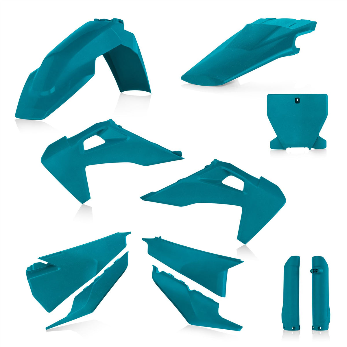 Acerbis Plastic Kit Grey White For Husqvarna TE 250 2024-2025