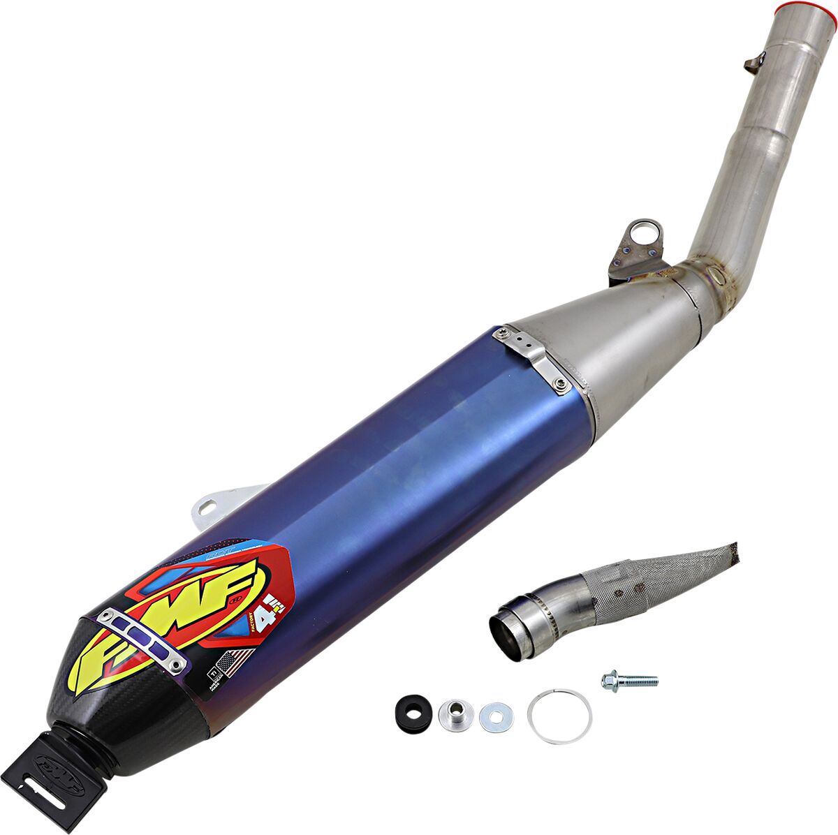 FMF Factory 4.1 RCT Blue Slip-On Carbon End Exhaust Silencer For Yamaha WR 450 F 2020