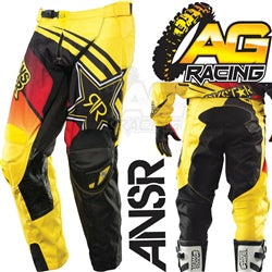 Answer Rockstar Black Red Yellow Adult Race Pants