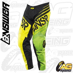 Answer Racing Syncron Race Pants Green Yellow
