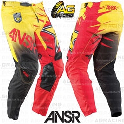 Answer Rockstar Yellow Red Race Pants