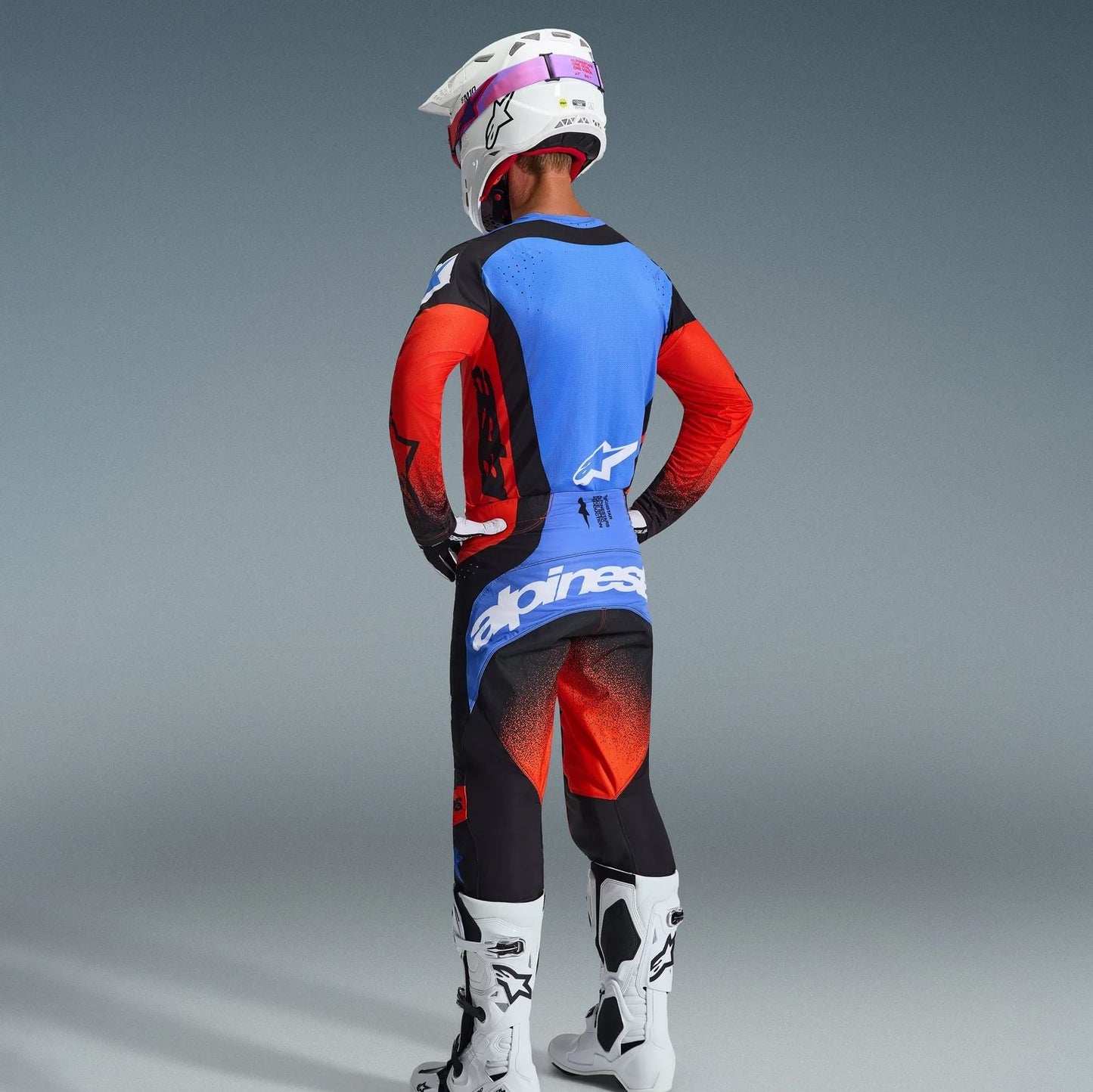 Alpinestars 2026 Techstar Knif Motocross Combo Kit Orange Black Ucla Blue