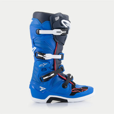 Alpinestars Tech 7 Motocross Boots Blue Night Navy Bright Red
