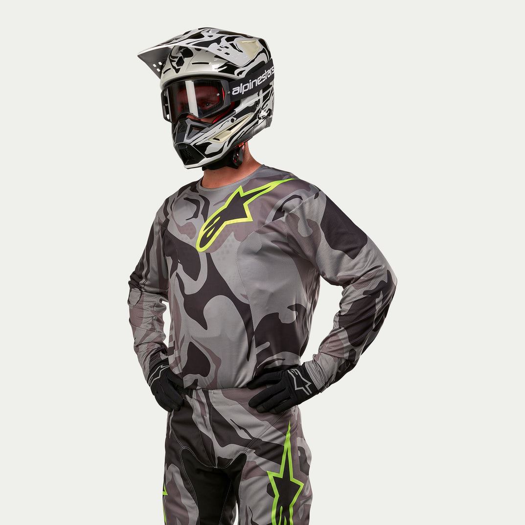 Alpinestars 2024 Racer Tactical Motocross Combo Kit Pants & Jersey Cast Gray Camo Magnet
