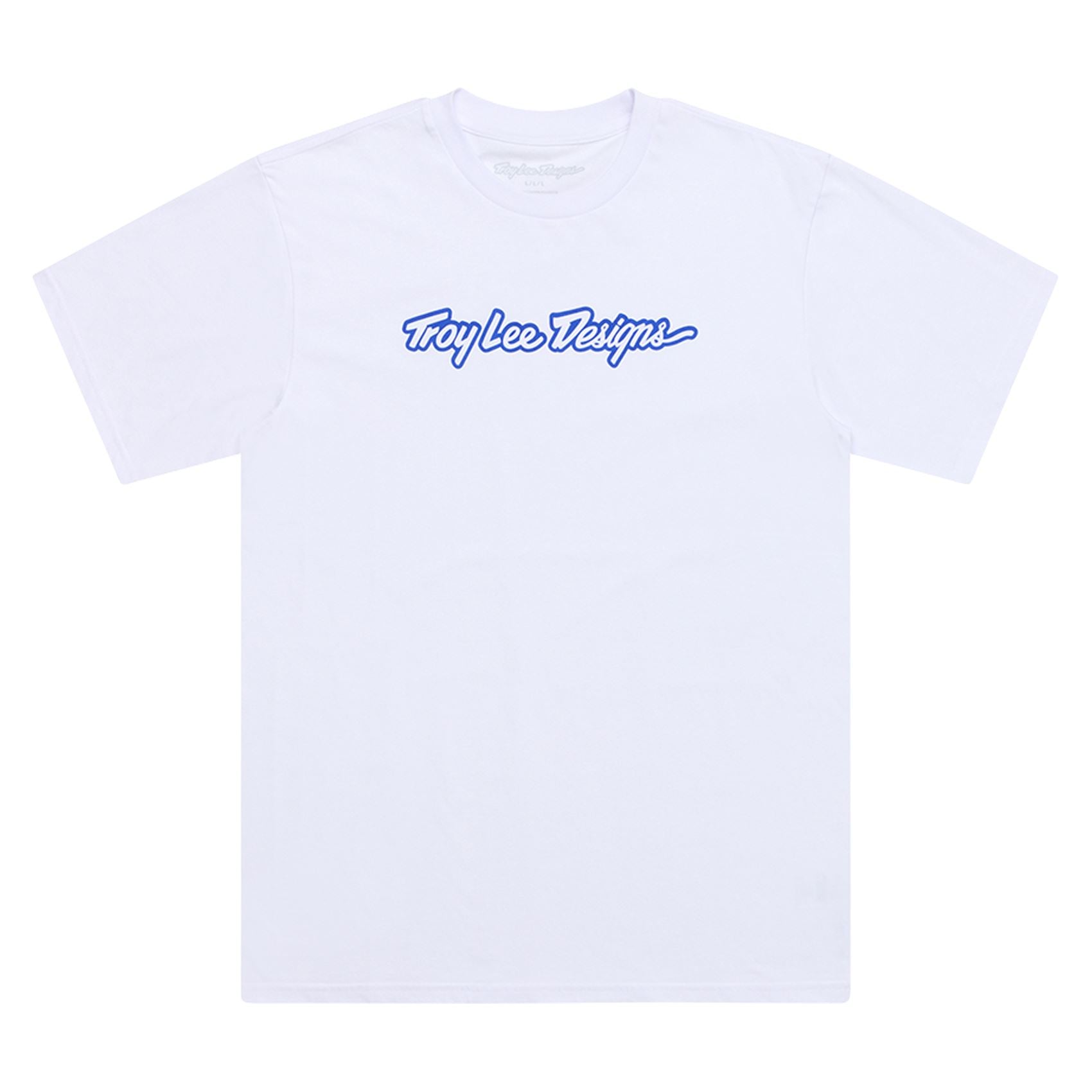 Troy Lee Designs Spring 2025 MX Signature Casual T-Shirt White