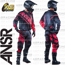 Answer Racing Syncron Race Jersey Pants Combo Kit Black Grey Red