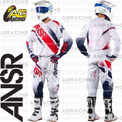 Answer Racing Syncron Race Jersey Pants Combo Kit White Red