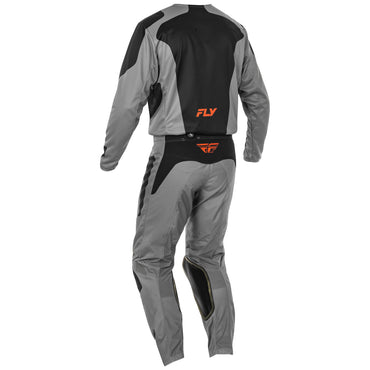 Fly Racing 2025 Motocross Combo Kit Kinetic Sym Grey Orange Black