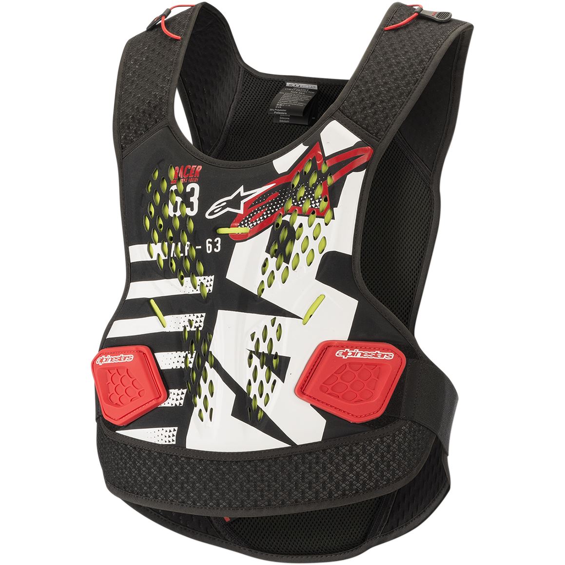 Alpinestars 2025 Sequence Chest Protector Black White Red