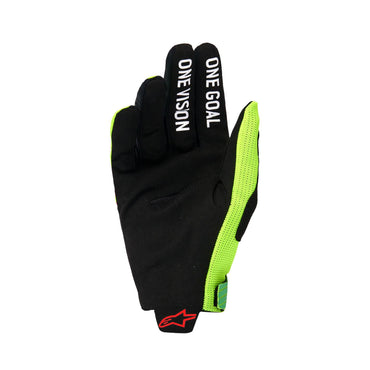 Alpinestars 2026 Radar Pro Motocross Gloves Green Yellow Flo Pink Flo