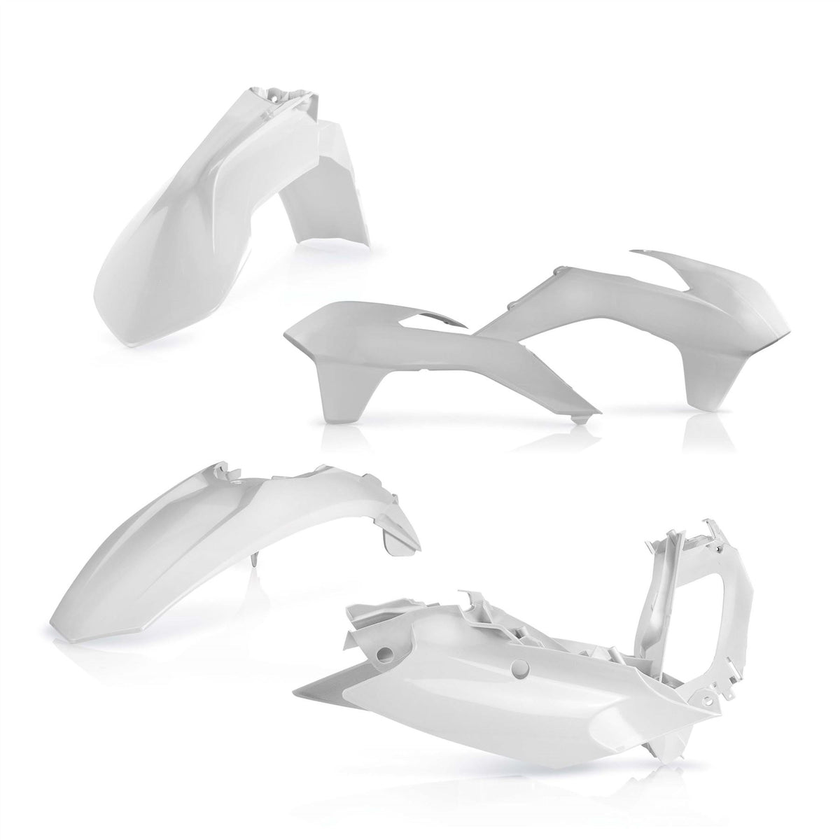 Acerbis Plastic Kit White For KTM SX-F 450 2013-2015