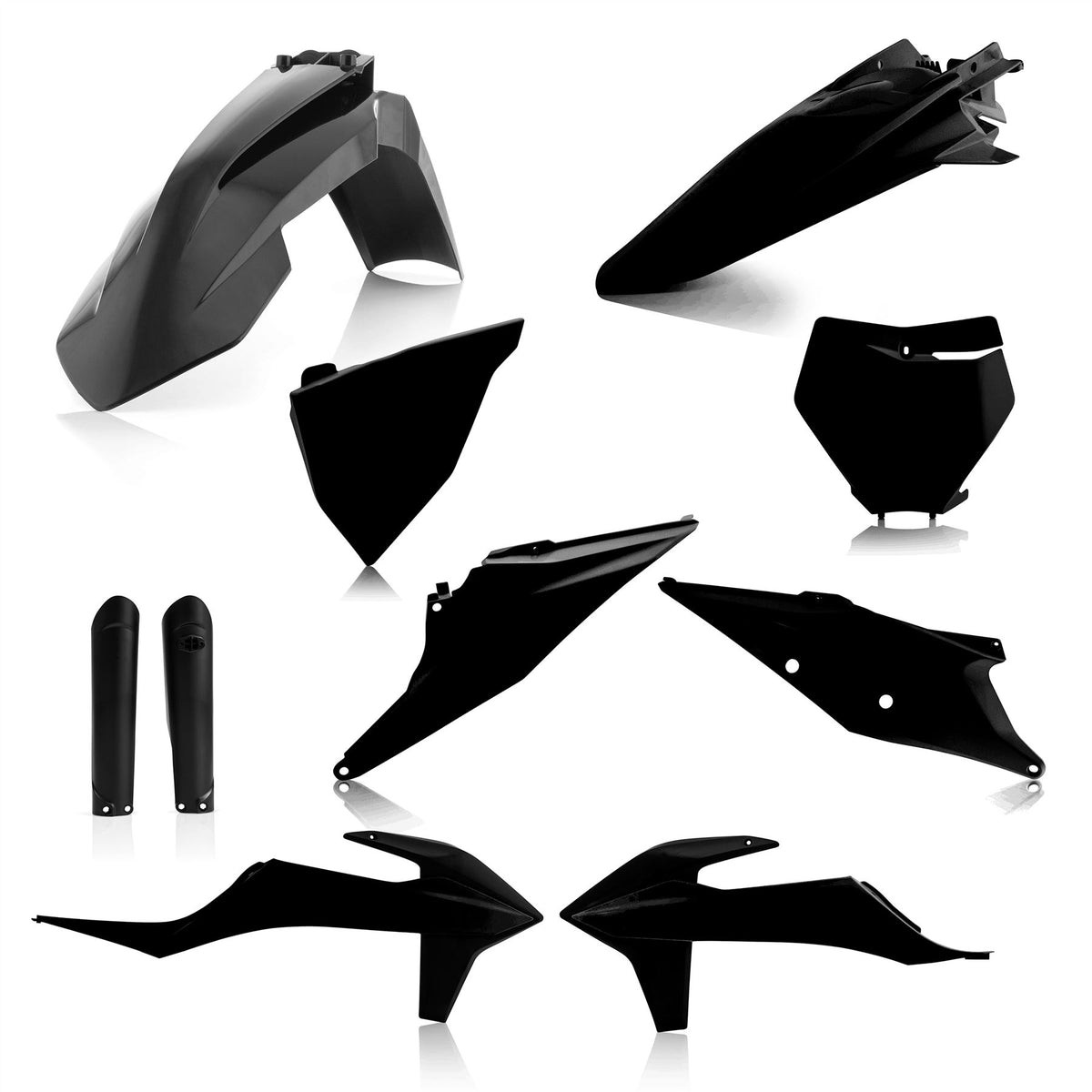 Acerbis Full Plastic Kit Black For KTM XC 250 2019