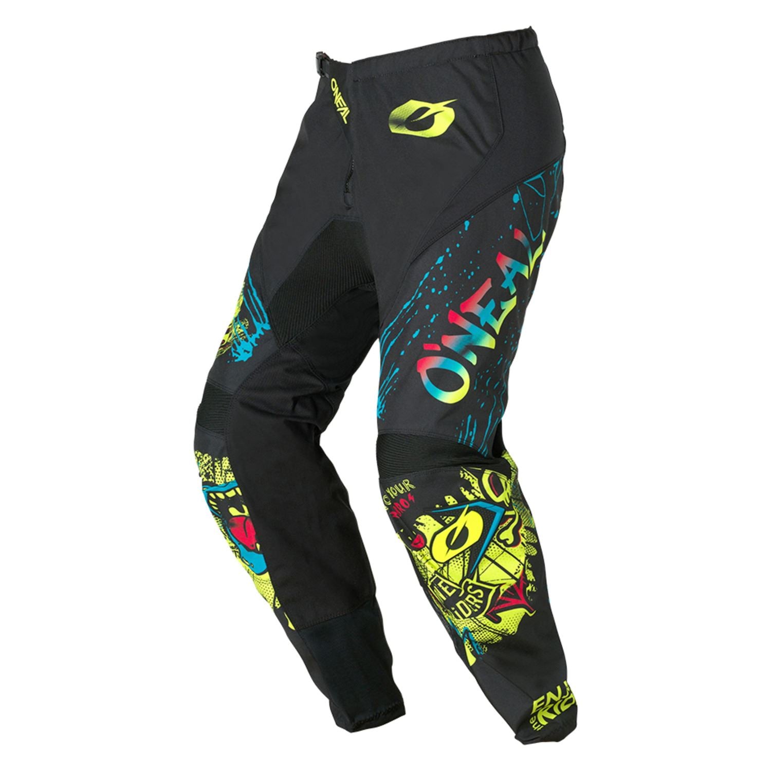 O'Neal 2026 Youth Element Rancid Black Neon Yellow MX Pants