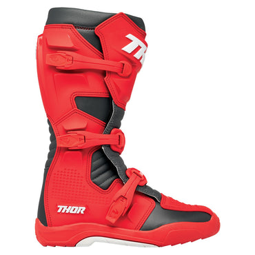 Thor 2024 Motocross Boots Blitz XR Red Charcoal