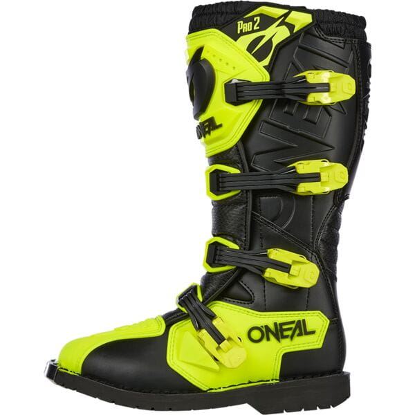 O'Neal 2025 Motocross Boots Rider Pro 2 Neon Yellow