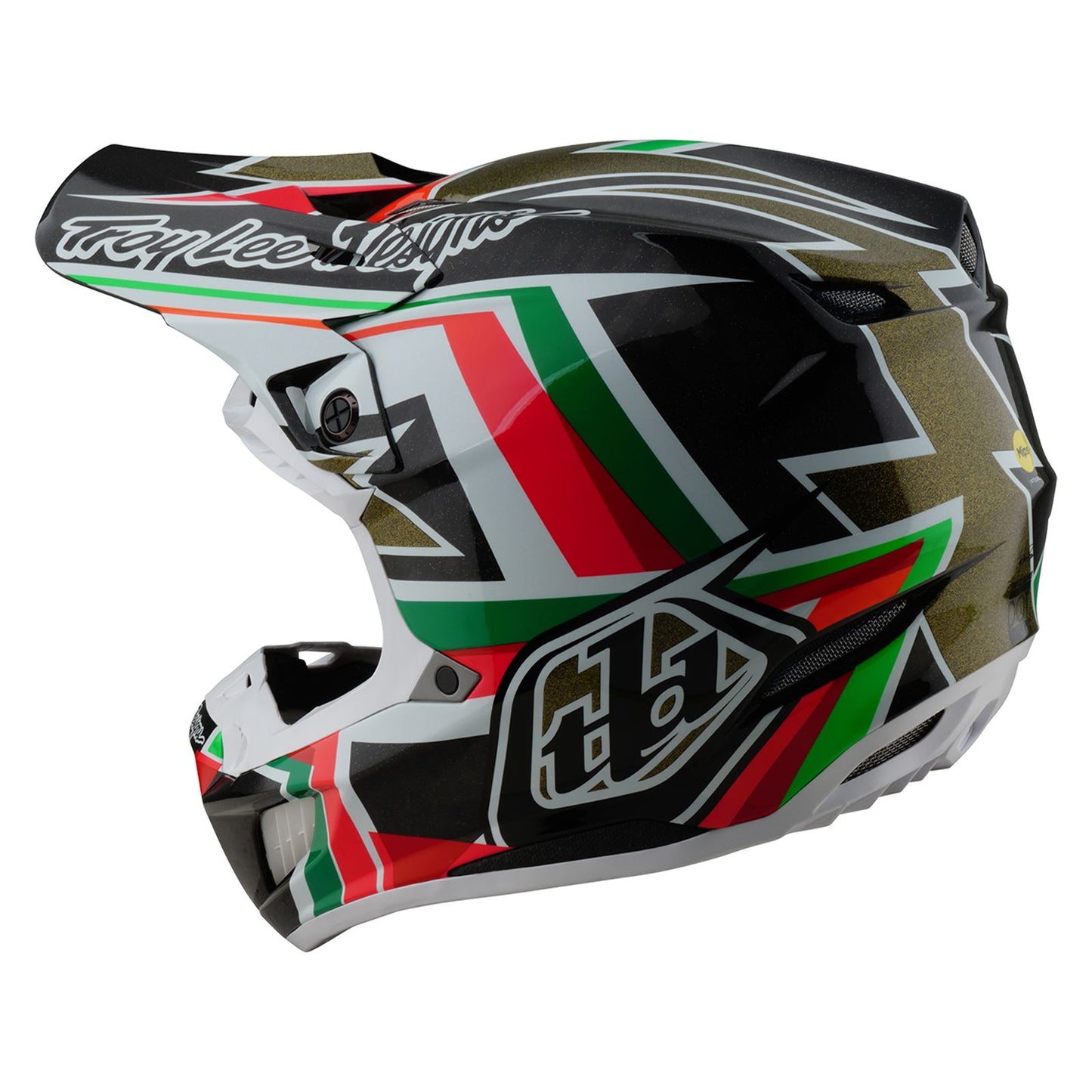 Troy Lee Designs Spring 2025 MX Helmet SE5 Carbon Labyrinth Black