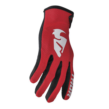 Thor Youth Sector Red White Motocross Gloves CLEARANCE