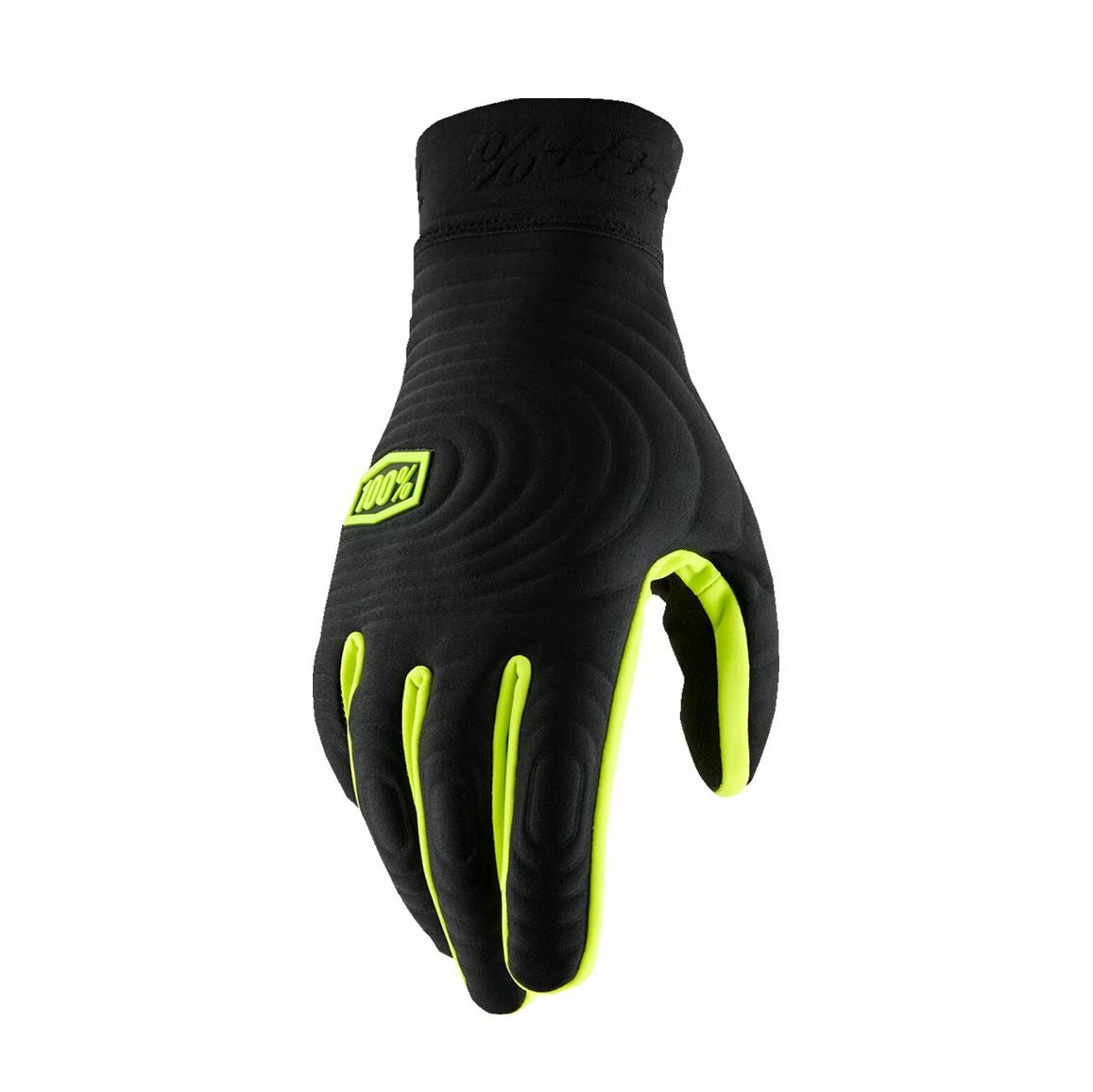 100% MX Gloves Brisker Xtreme Black Flou Yellow