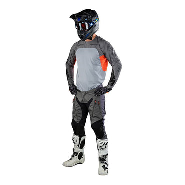 Troy Lee Designs 2024 Off Road Combo Kit Scout SE Systems Grey Neon Orange