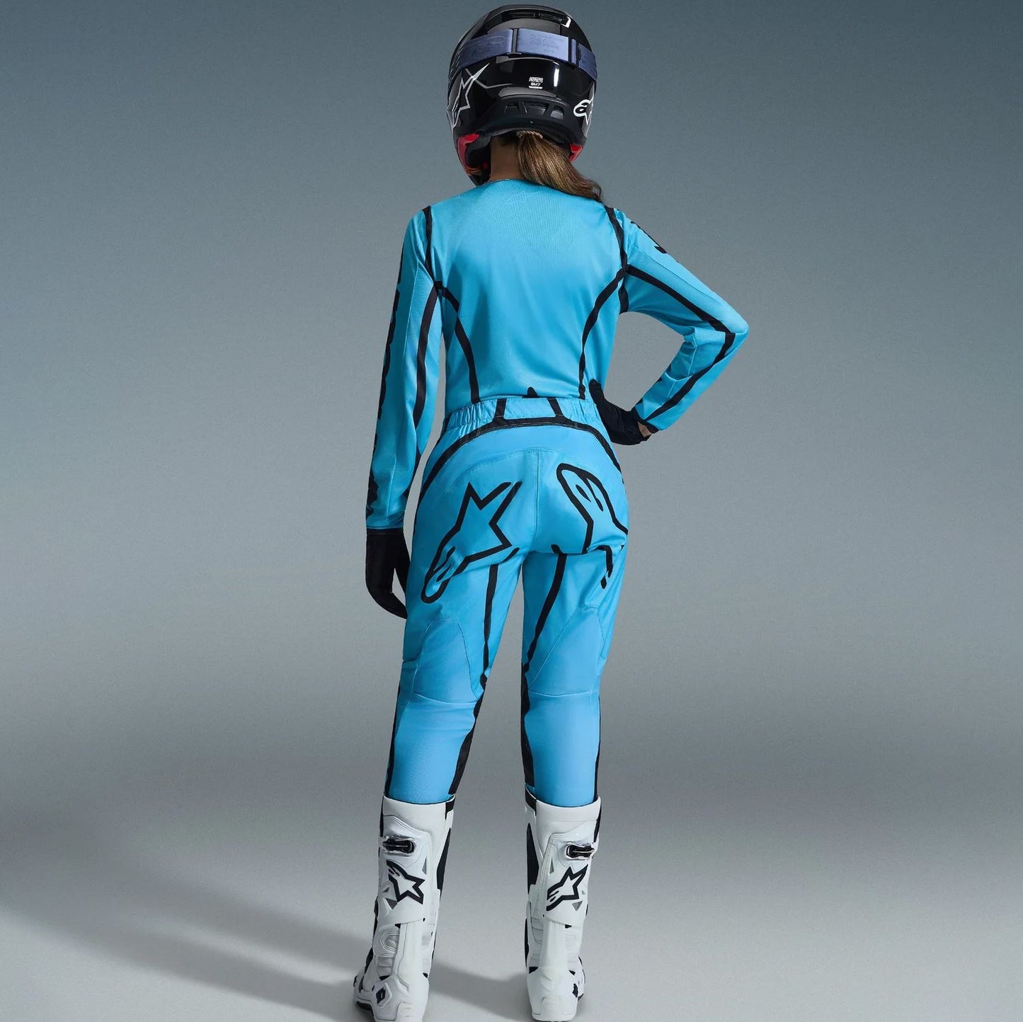 Alpinestars 2026 Womens Stella Fluid Apex Motocross Combo Kit Tropical Black