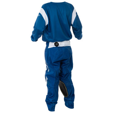 Fly Racing 2025 Motocross Combo Kit Kinetic Youth Navy White