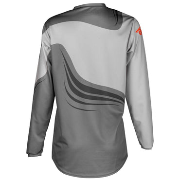 Fly Racing 2025 Youth F-16 Motocross Jersey Grey Orange