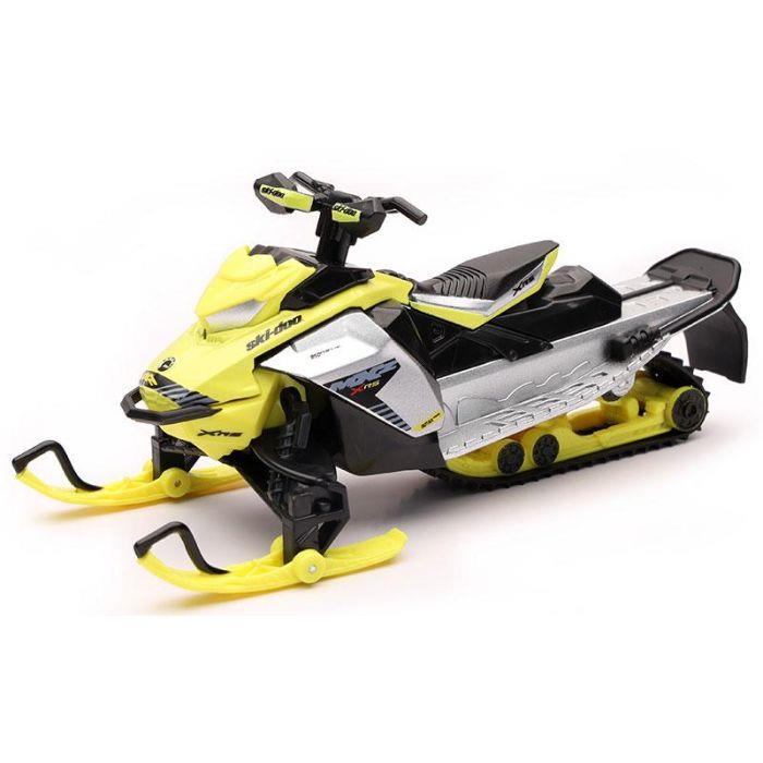 Canam Skidoo MXZ X-RS Snowmobile Yellow And Black 1:20 Scale Model Toy