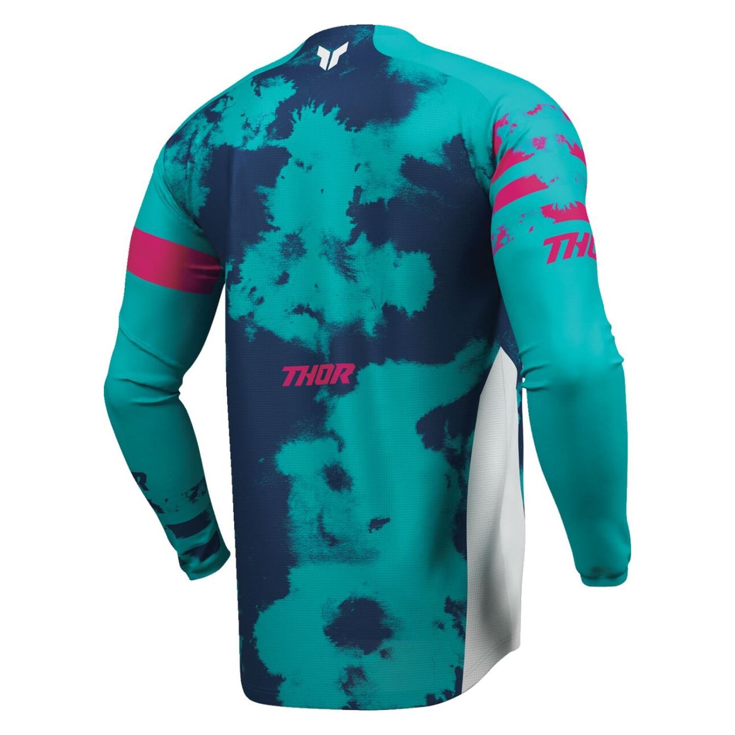 Thor 2026 Launchmode Bleach White Aqua MX Combo Kit